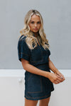 Loulou Top - Navy Denim