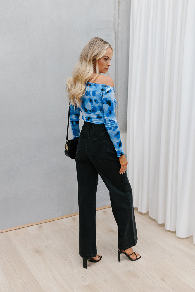 Sioban Top Blue Ink