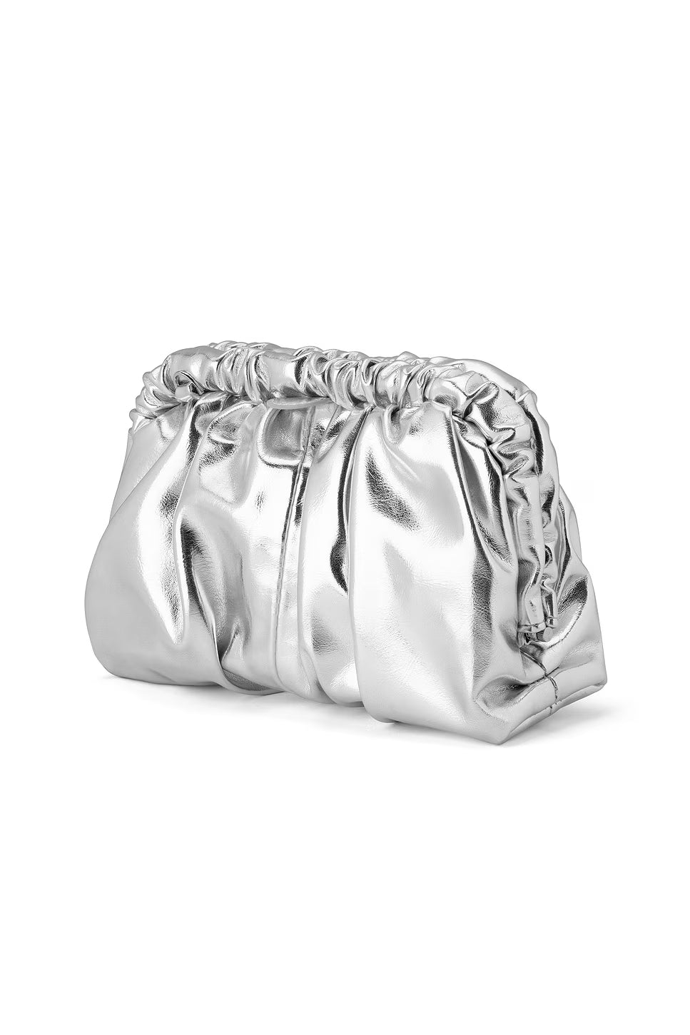 Betty Clutch Metallic Silver