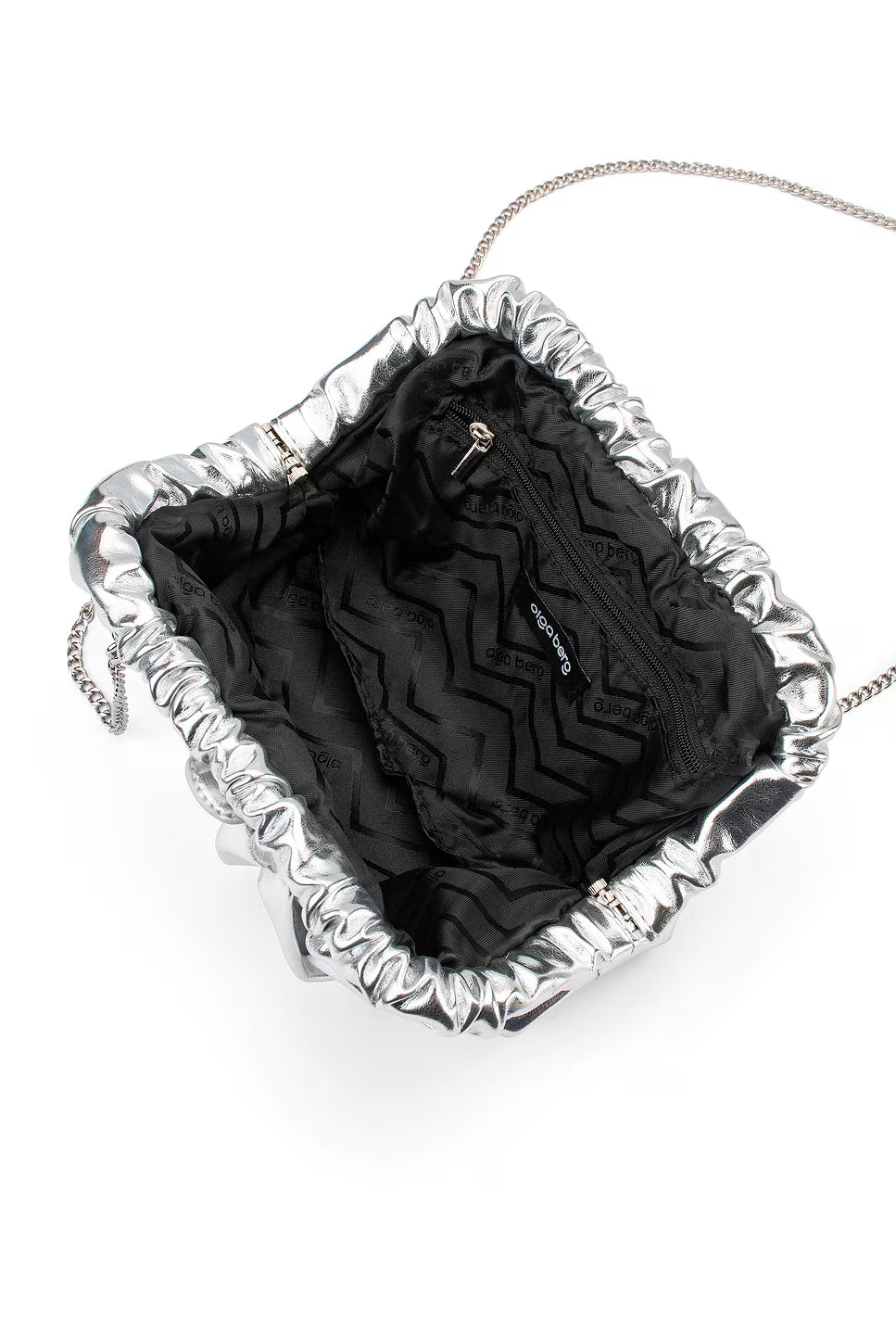 Betty Clutch Metallic Silver