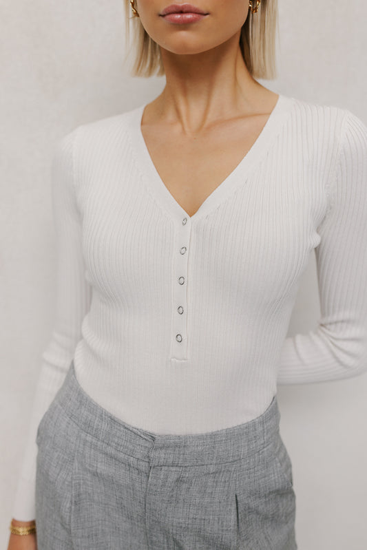 Oasis Longsleeve Top - Cream