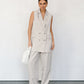 Olas Blazer Vest - Stone