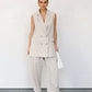Olas Blazer Vest - Stone