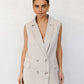 Olas Blazer Vest - Stone