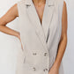 Olas Blazer Vest - Stone