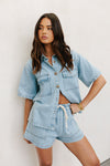 PRE ORDER - Olevvah Set - Light Wash Denim