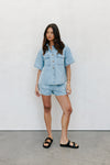 PRE ORDER - Olevvah Set - Light Wash Denim