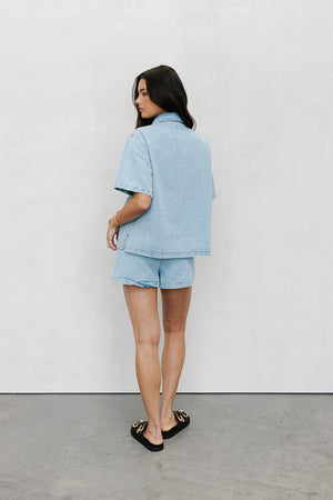 PRE ORDER - Olevvah Set - Light Wash Denim