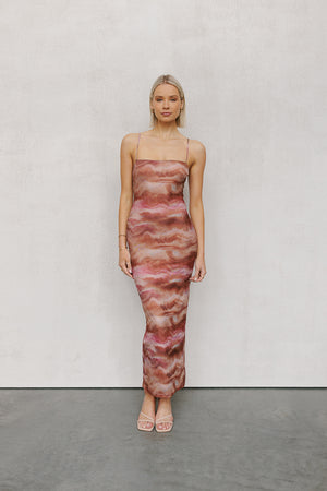 Otto Dress - Earth/Pink Haze