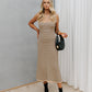 Ozias Dress - Beige/Black Stripe