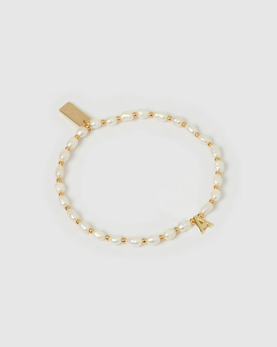 Initial Pearl Bracelet - Gold