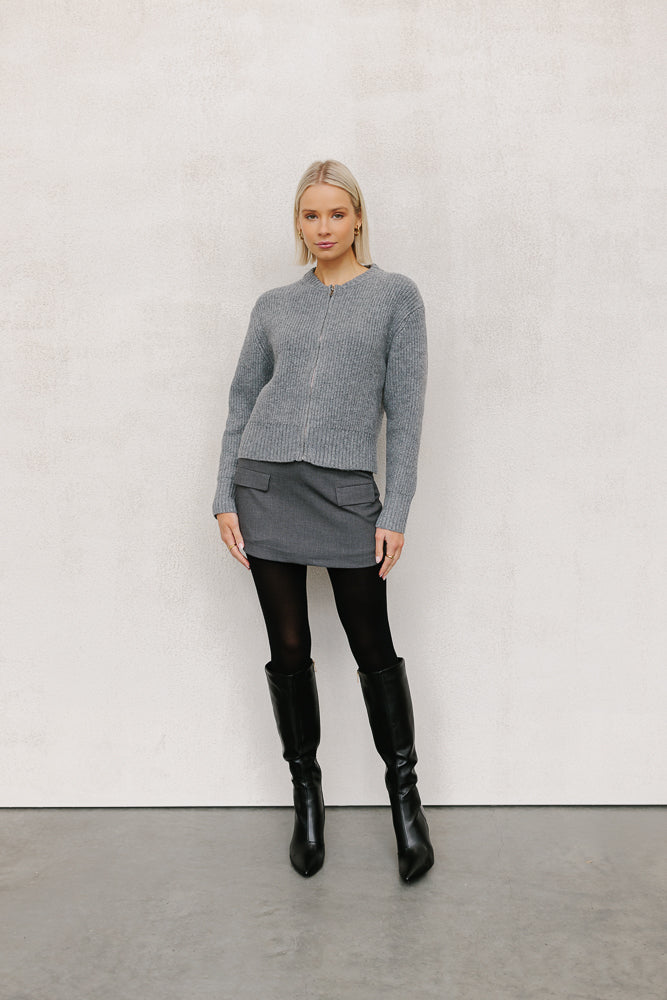 Patty Knit Charcoal Marle