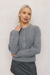 Patty Cardigan - Charcoal Marle