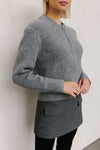 Patty Cardigan - Charcoal Marle