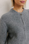 Patty Cardigan - Charcoal Marle