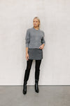 Patty Cardigan - Charcoal Marle