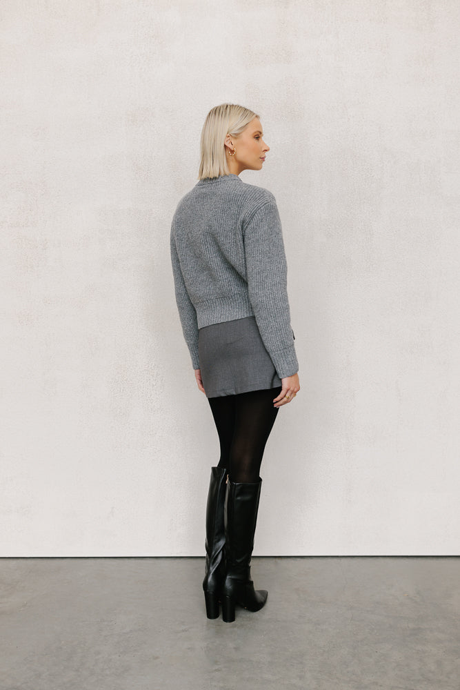 Patty Knit Charcoal Marle