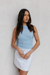 Pearl Skirt - White Denim