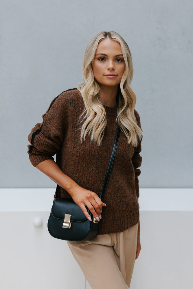 Perth Jumper - Brown/Black