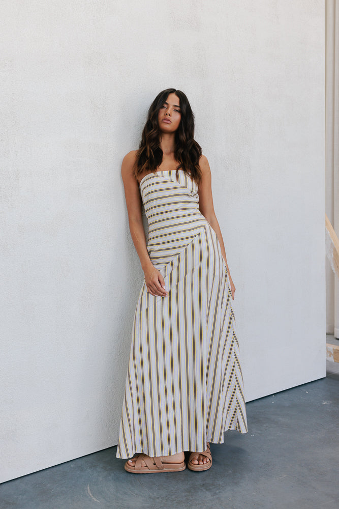 Peytin Dress - Multi Stripe