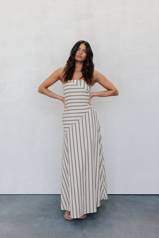 Peytin Dress - Multi Stripe