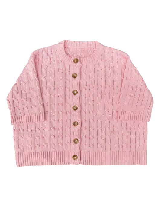 Nyla Knit Cardigan - Candy Pink