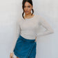 Pita Top - Beige Marle