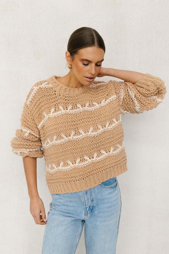 Plume Knit Tan