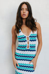 Portside Dress - Ocean Stripe