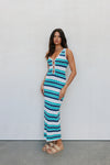 Portside Dress - Ocean Stripe