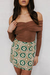 Preslee Skirt - Khaki Tile