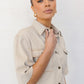 Prudence Mini Dress - Sand Denim