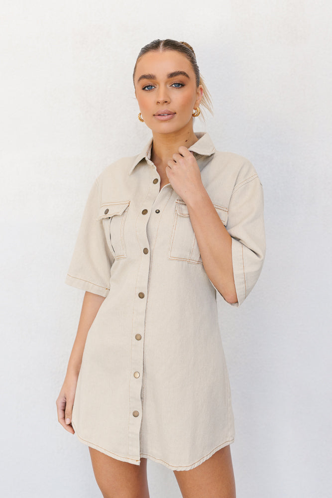 Prudence Dress - Sand