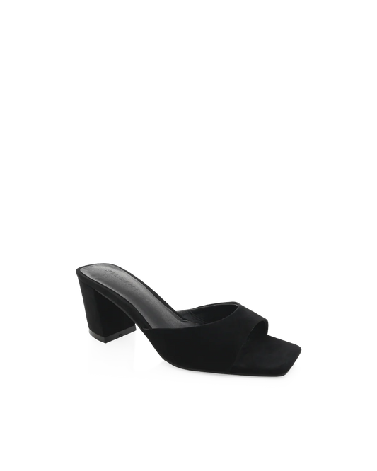 Quinea Heels - Black Suede