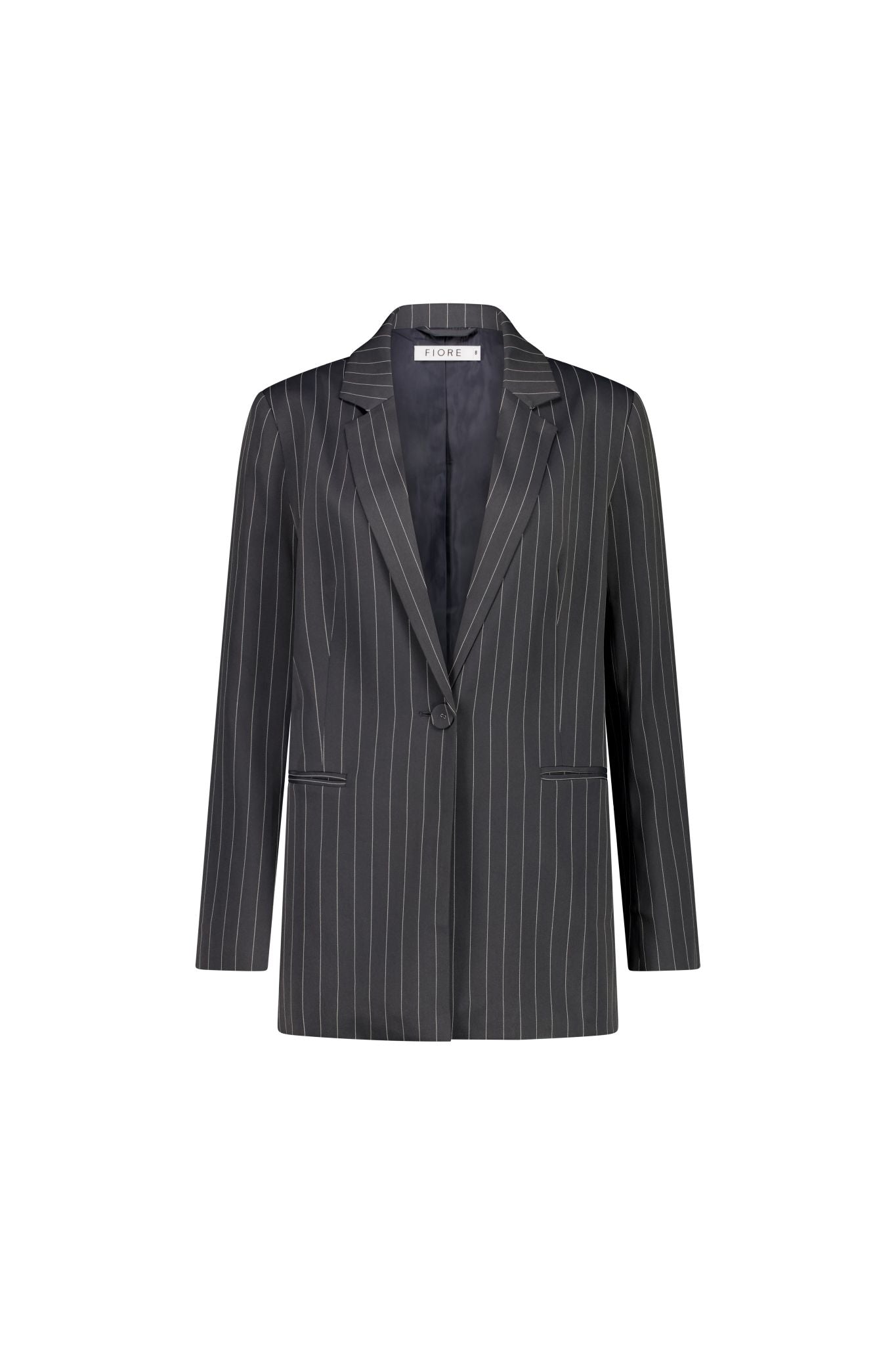 Quade Blazer Charcoal Pinstripe