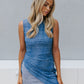 Quatto Mini Dress - Denim Print