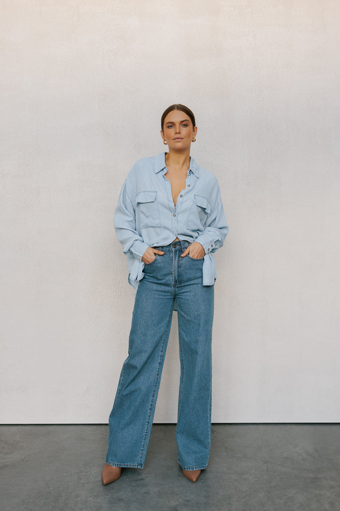 Brooke Jeans Mid Blue Denim