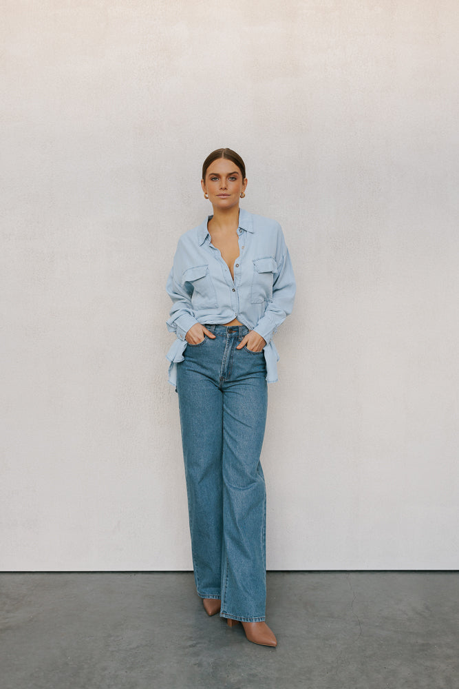 Brooke Jeans Mid Blue Denim