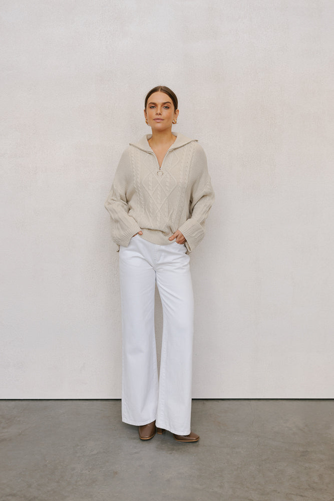 Jasmyn Jeans White Denim