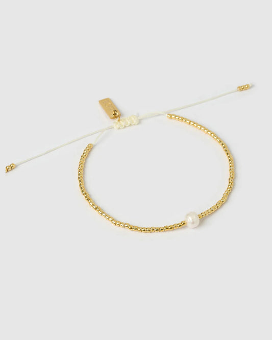 River Pearl Bracelet - Gold/Pearl