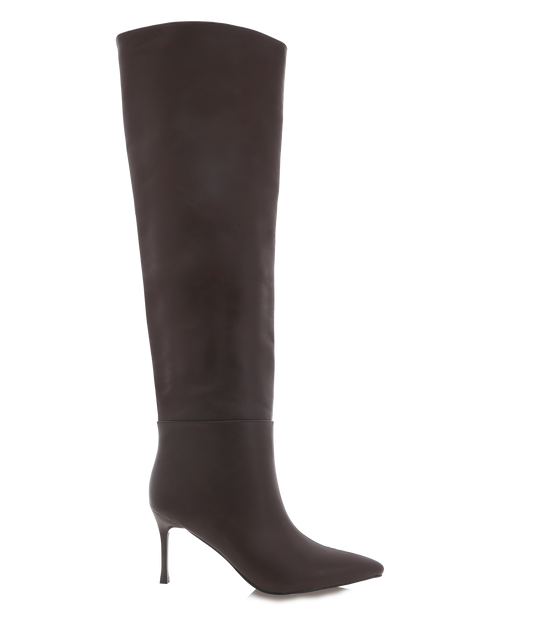 Rosella Knee-high Boots - Dark Chocolate Brown