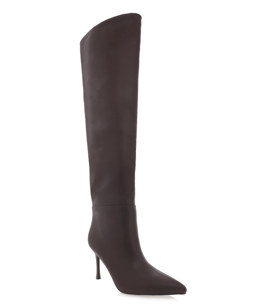 Rosella Knee-high Boots - Dark Chocolate Brown
