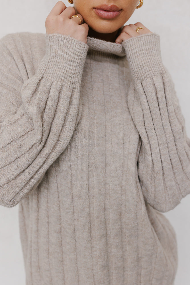 Remi Knit Beige Marle