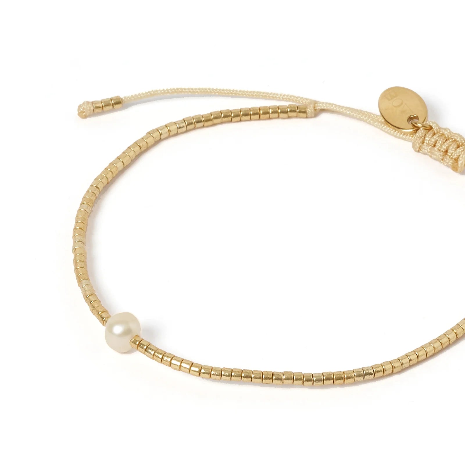 River Pearl Bracelet Gold