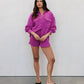 Tutti Knit Shorts - Magenta