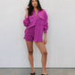 Tutti Knit Shorts - Magenta