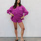 Tutti Knit Shorts - Magenta