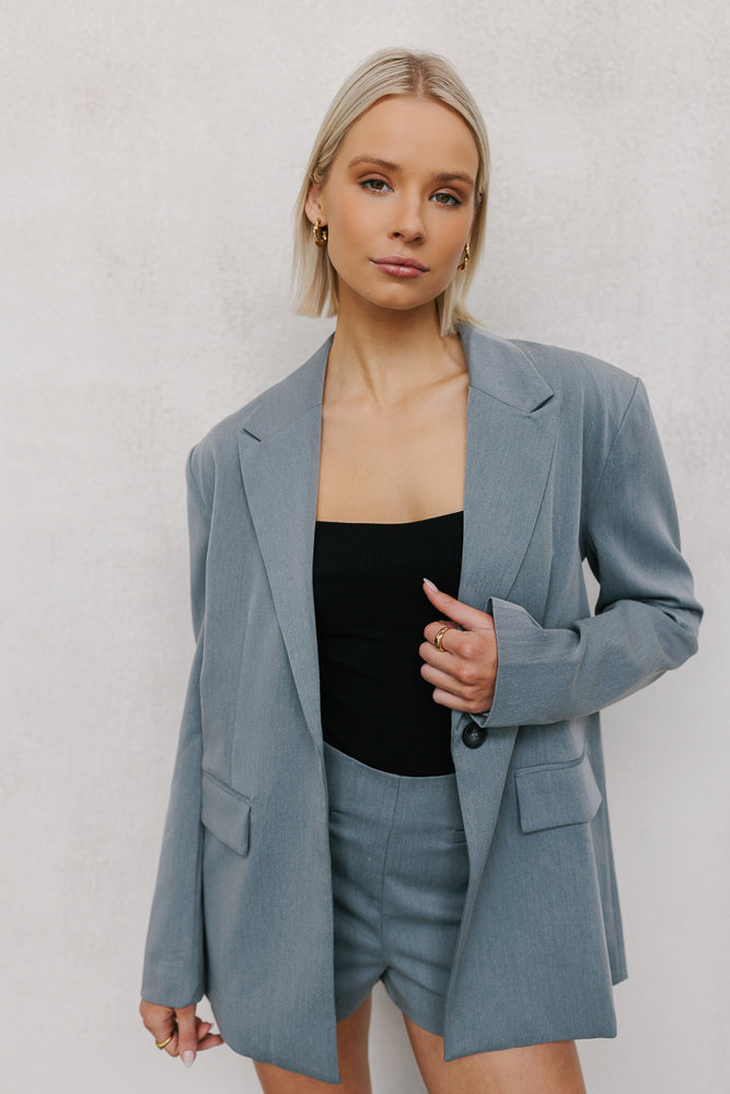 Ryder Boyfriend Blazer Grey