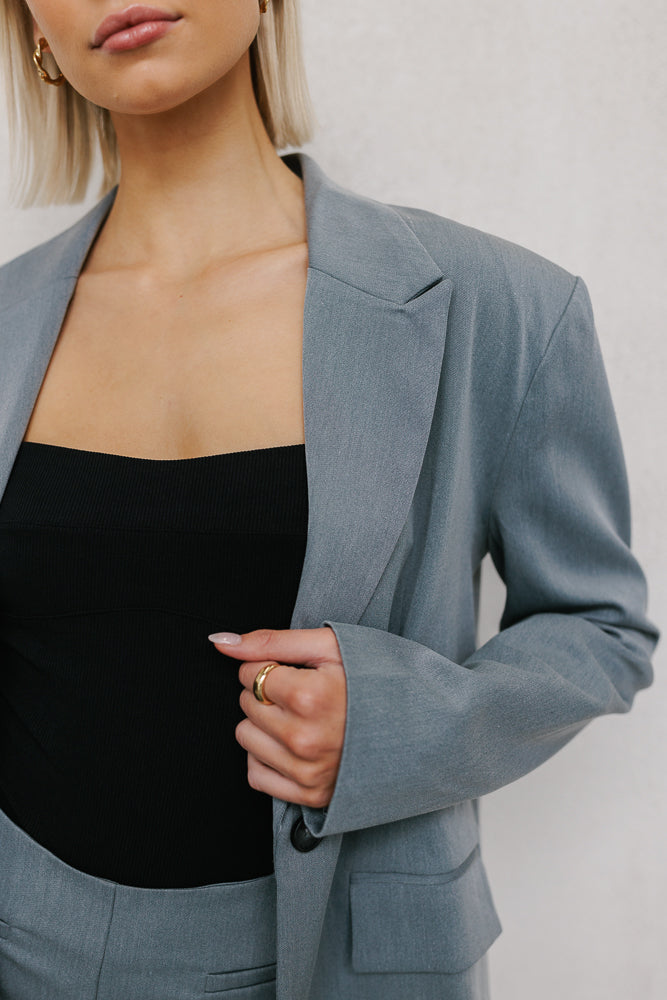 Ryder Boyfriend Blazer Grey