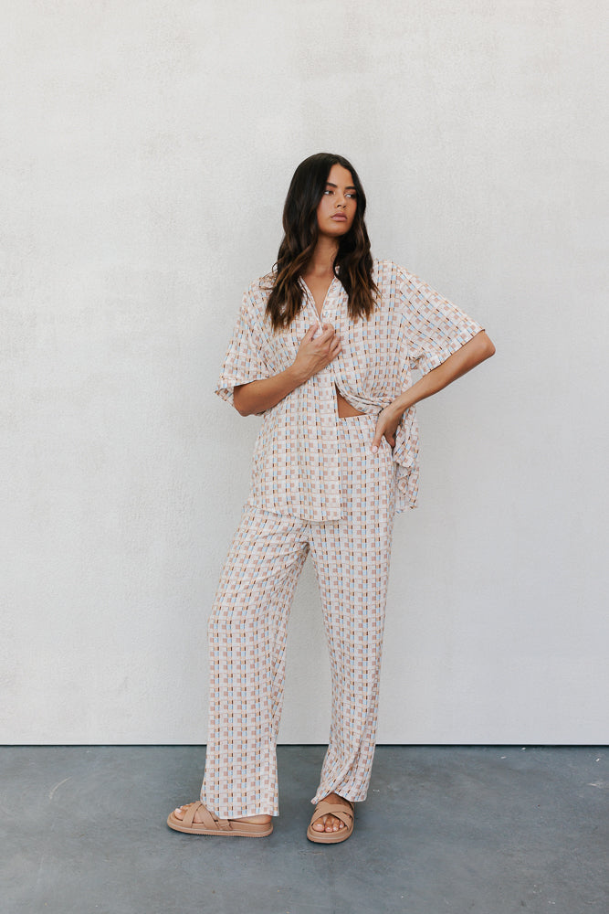 Rylie Set Beige Check